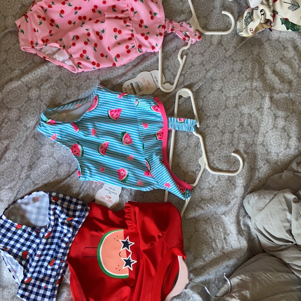 Three bathing suits for infant